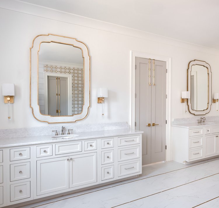 Custom bathroom and laundry cabinets by Designer Cabinets