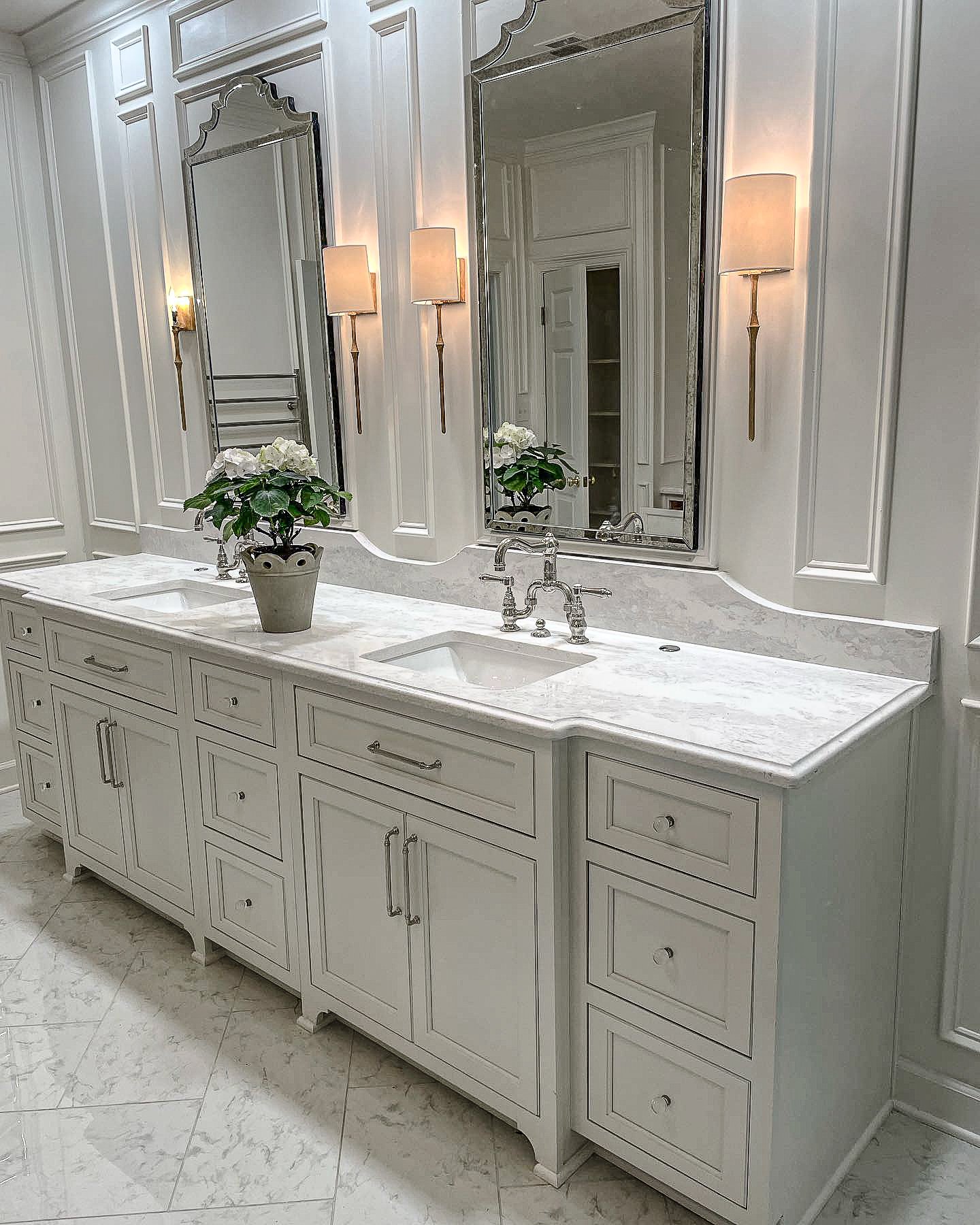 Custom bathroom and laundry cabinets by Designer Cabinets